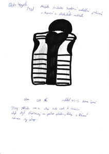 černá prošívaná vesta (unisex), vel. XS - S