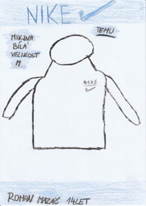 mikina Nike bílá, vel M