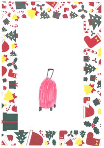 Cestovní střední kufr T-Class VT21111- růžový