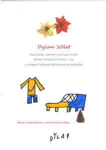  dětský fotbalový dres v.128 a dárkový poukaz Sportisimo na kopačky 335 264