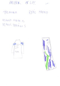 tepláková souprava Real Madrid, velikost mikina XS,
