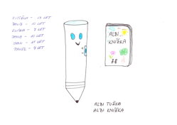 Albi tužka a Albi knížka společný dárek