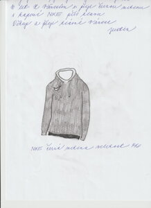 Černou mikinu s kapucí vel 146