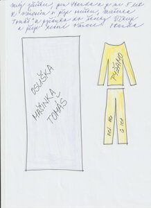 Osuška Mašinka Tomáš a pyžamo vel 116