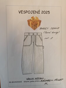 Baggy Jeans (černé), vel. „S“ 