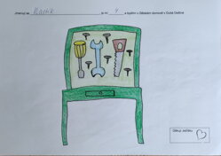 dětský ponk s nářadím