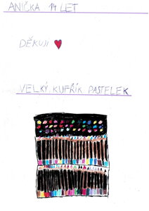 Velký kufřík pastelek,fixů