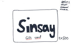   Poukaz do Sinsay (2x 500 Kč) 
