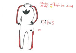Teplákovka Adidas vel XL