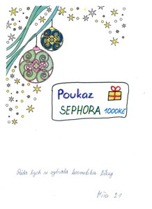 POUKÁZKA do SEPHORA 1000,- 