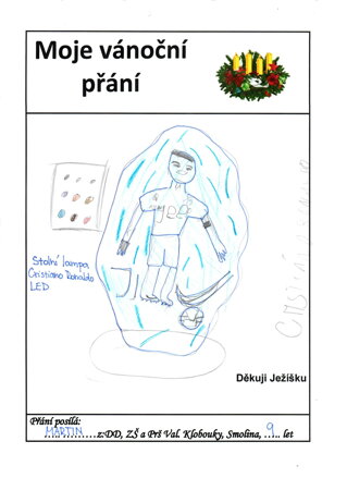 Stolní lampa Christiano Ronaldo, led.