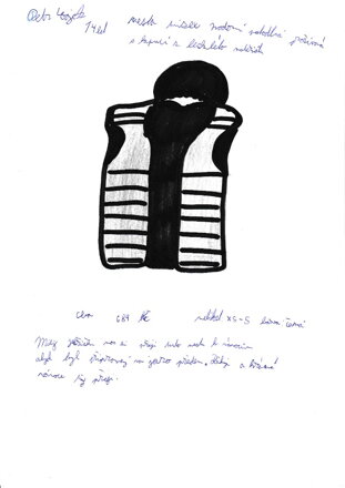 černá prošívaná vesta (unisex), vel. XS - S