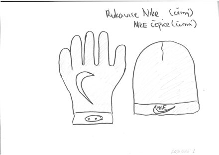 rukavice + čepice NIKE