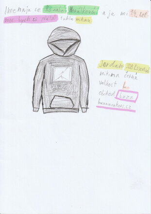  mikina Jordan JDB Essential, černá, vel L (buzzsneakers.cz)