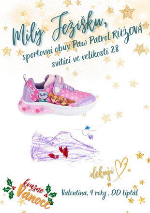  sportovní obuv Pau Patrol růžová, svítící, vel.28
