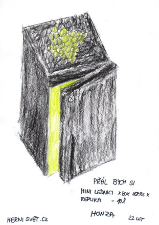 mini lednice x box series x, replika 10l