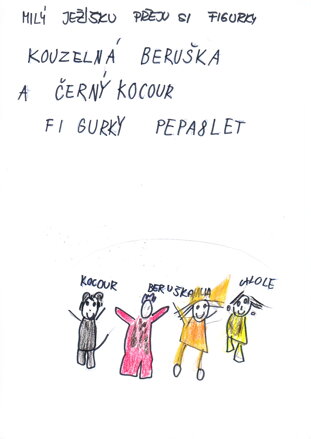 figurky kouzelná beruška a černý kocour