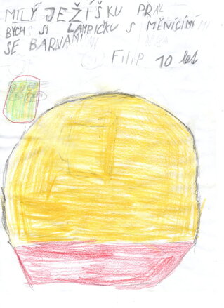 Lampička s měnícími se barvami