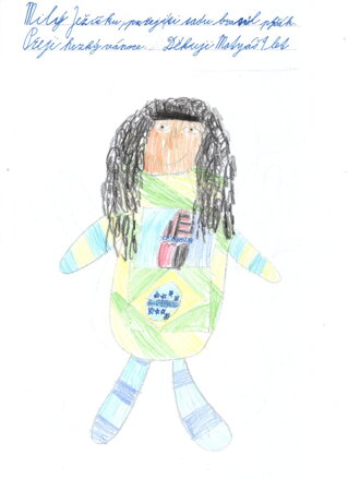 Plyšák brazilský fotbalista