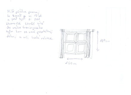 Závěsy bílé 150x180cm 2x