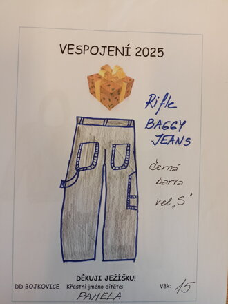 Rifle Baggy Jeans, vel. „S“, černá barva 