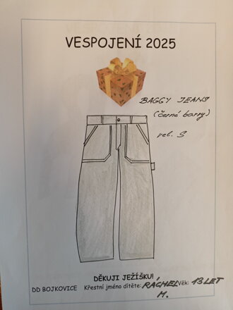 Baggy Jeans (černé), vel. „S“ 