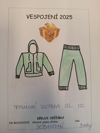 Tepláková souprava, vel. 122