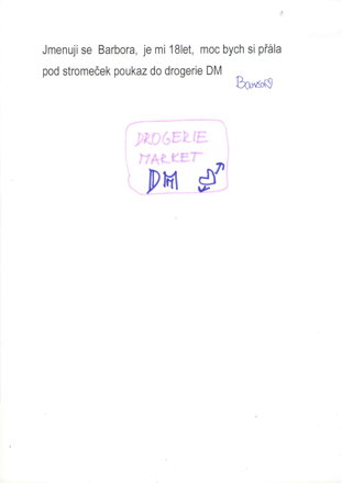 poukázka do drogerie DM