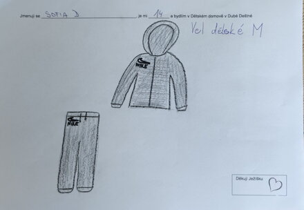 černá tepláková souprava vel. dětské M