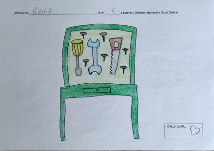 dětský ponk s nářadím