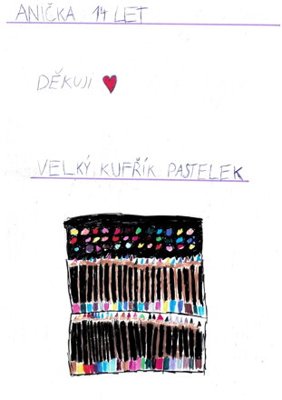 Velký kufřík pastelek,fixů