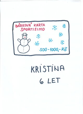 Dárková karta do obchodu Sportisimo