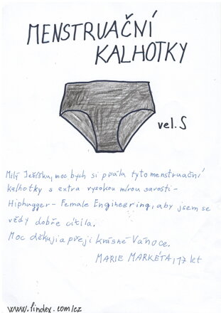 Menstruační kalhotky vel.S