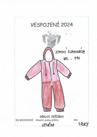 Zimní kombinéza, vel. 110