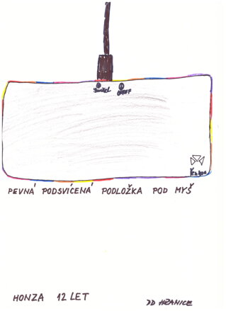 Pevná podsvícená podložka pod myš
