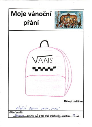 Růžový  školní batoh VANS