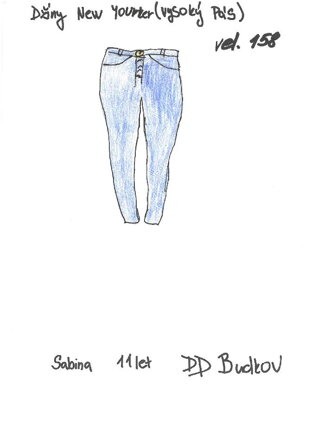 DŽÍNY vel. 158