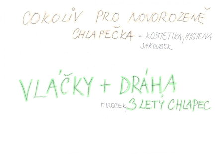 VÝBĚR Z NAKRESLENÝCH PŘÁNÍ