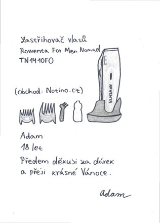 Zastřihovač vlasů „ROWENTA FOR MEN NOMAD“