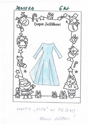 Kostým Elsa vel. 116