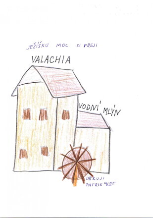 Dřevěná stavebnice Valachia – vodní mlýn